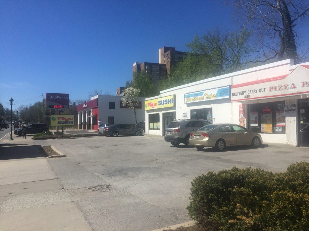 York Road businesses in the Towson Triangle