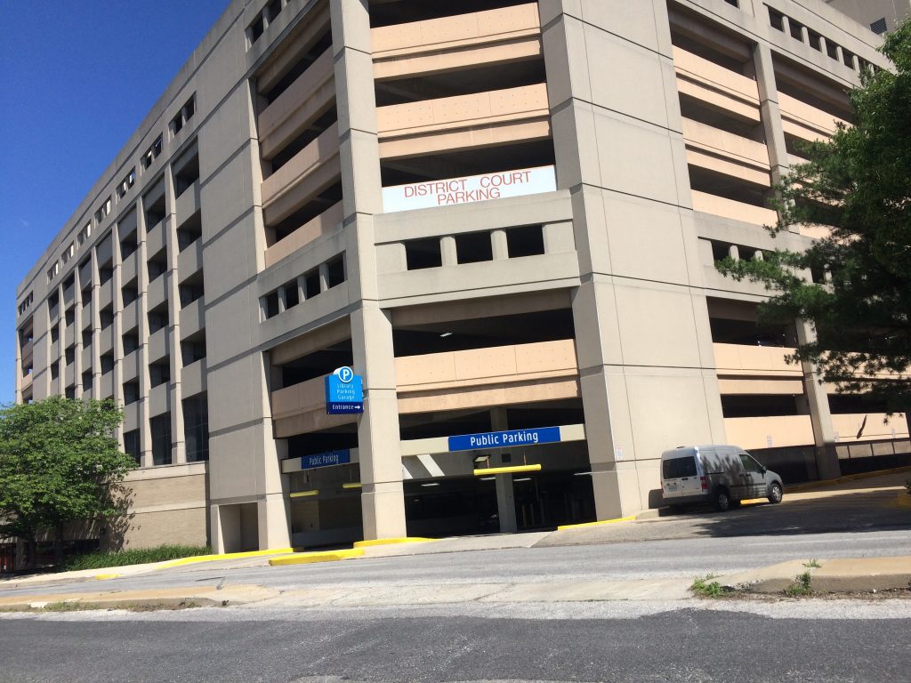 library parking garage