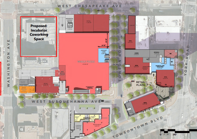 Towson Row wins approval to move forward with revised plan